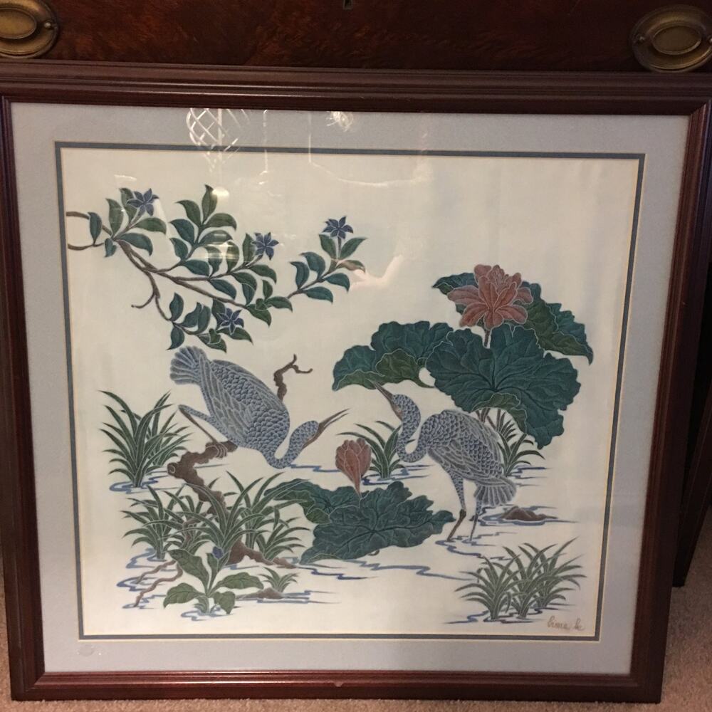 Hand Stitched Framed Art